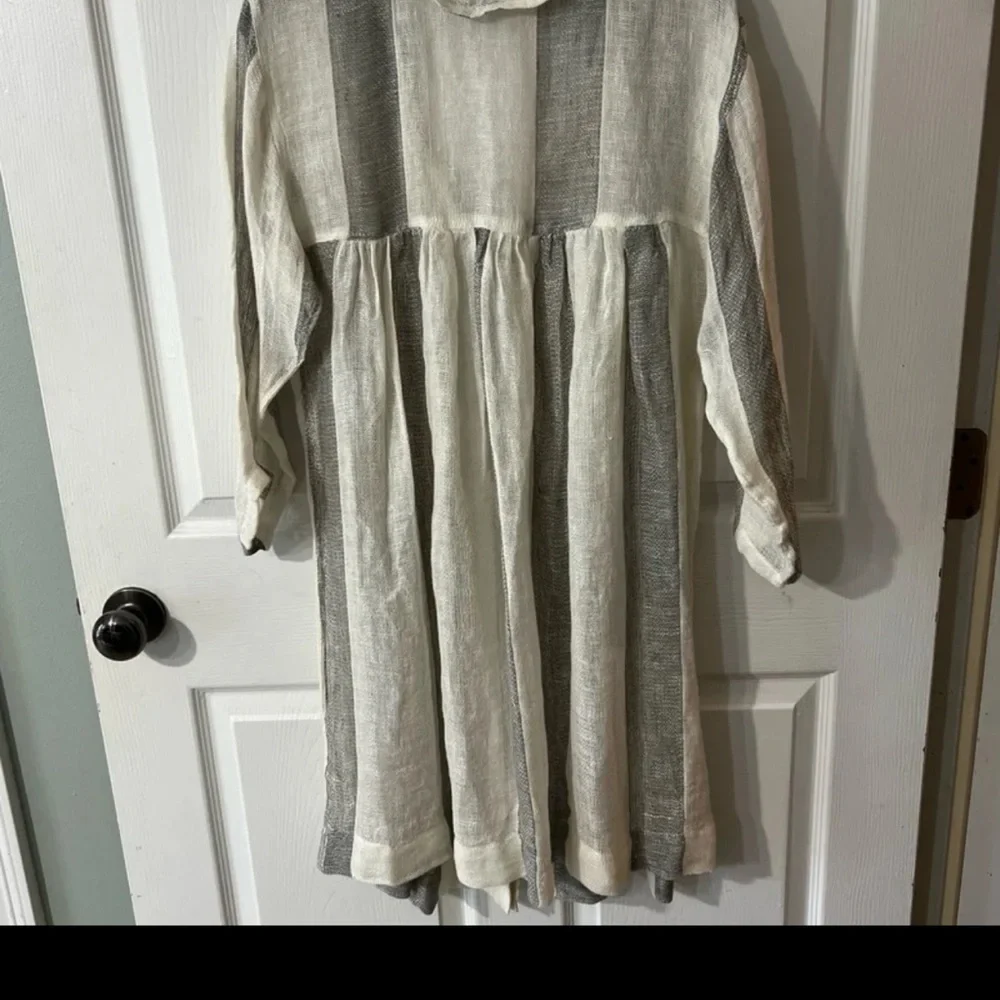 Paper Lace Linen Top/Duster/Dress/Cardigan Sz Small - Picture 3 of 15